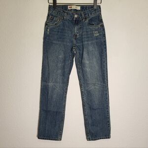 Levi's 514 Women's Straight Fit Distressed Denim Jeans size 12 / 26x26